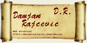 Damjan Rajčević vizit kartica